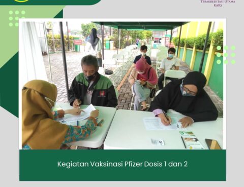 Kegiatan Vaksinasi Pfizer Dosis 1 dan 2